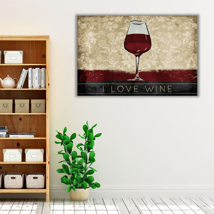 Beige dining room canvas artwork with flair