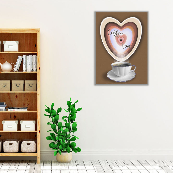 Coffee Equals Love - Canvas Print Wall Art