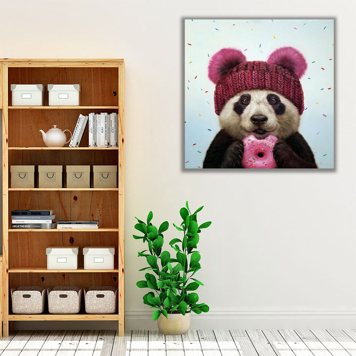 First Bite - Canvas Print Wall Art