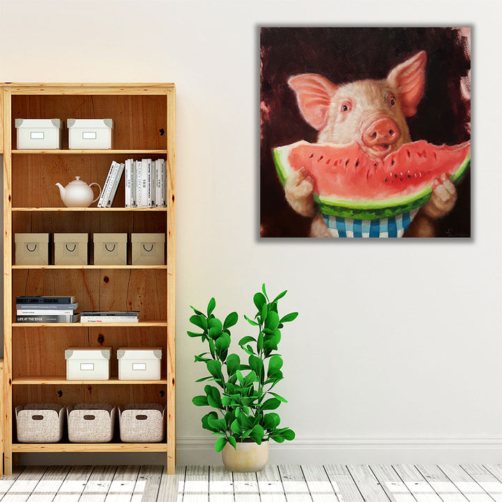 Pig Out - Canvas Print Wall Art