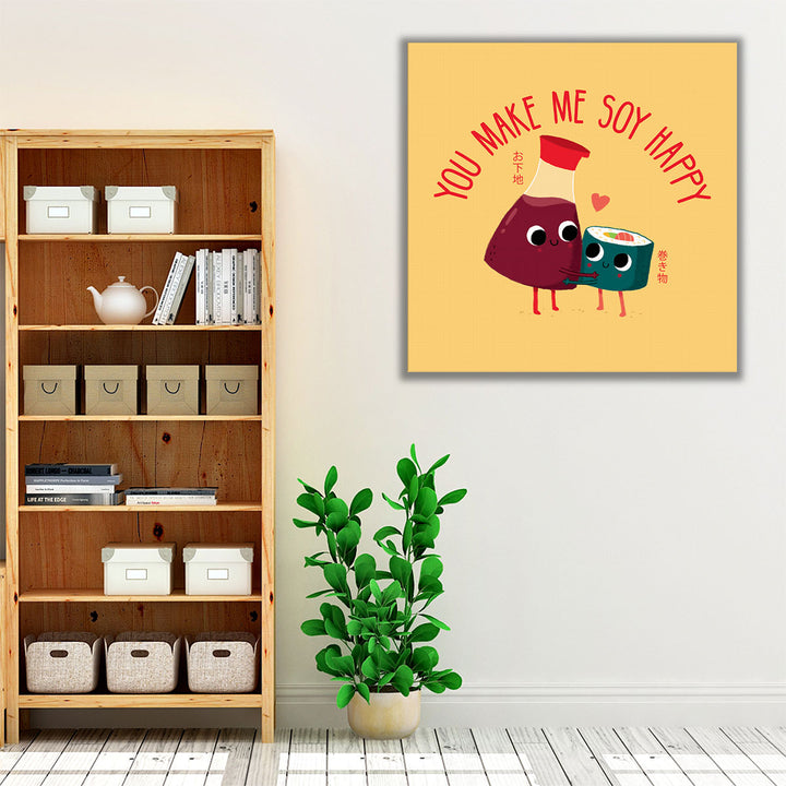 Soy Happy - Canvas Print Wall Art