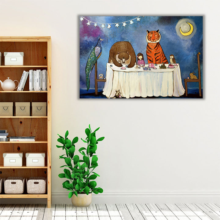 Cake and Tea - Canvas Print Wall Art