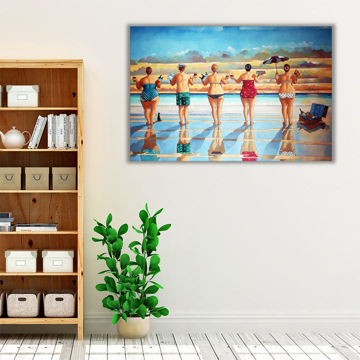 Sunset Picnic - Canvas Print Wall Art