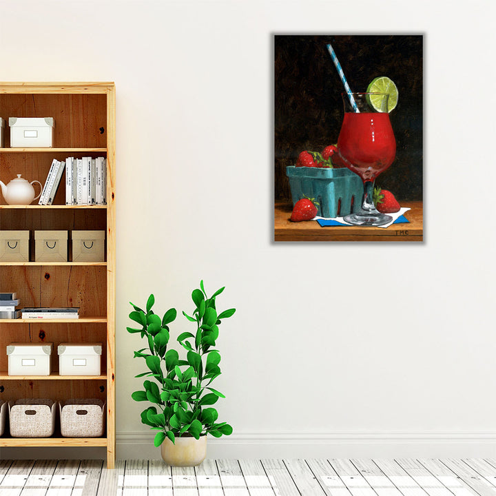 Strawberry Daquiri - Canvas Print Wall Art