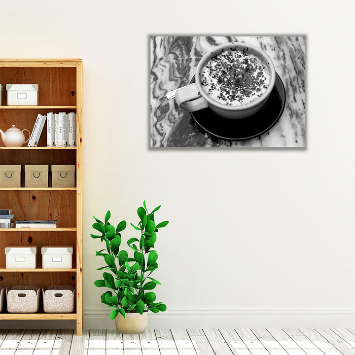 Con Ciccolata Black and White - Canvas Print Wall Art