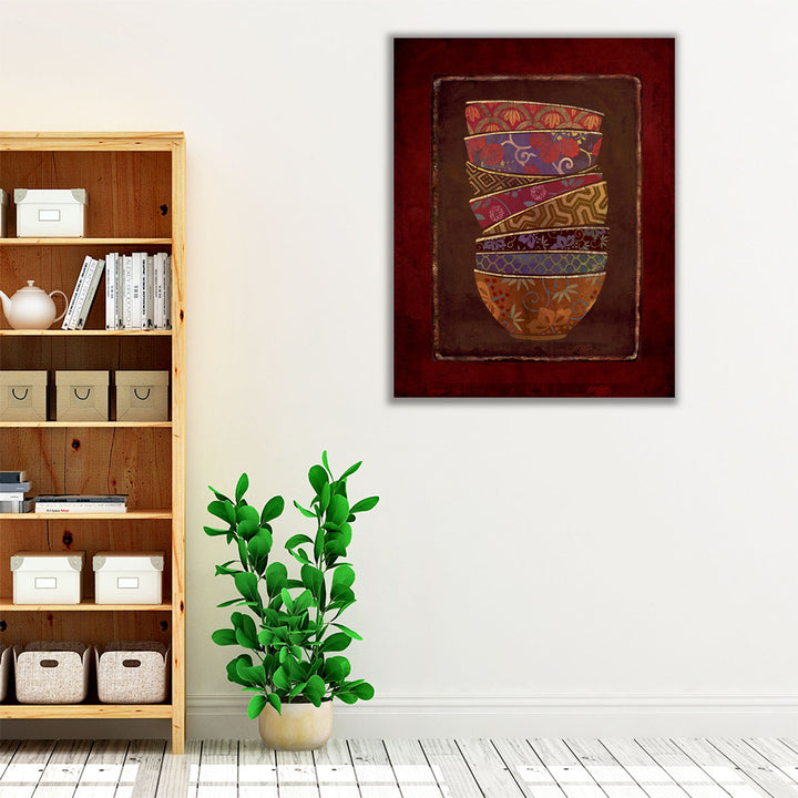 Asian Bowls II - Canvas Print Wall Art