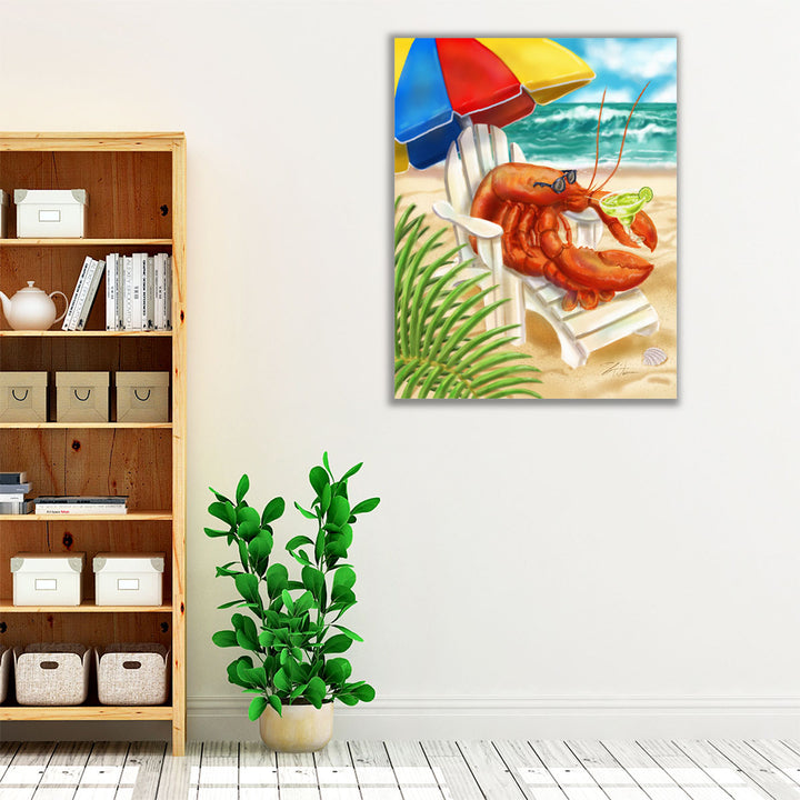 Beach Friends - Lobster - Canvas Print Wall Art