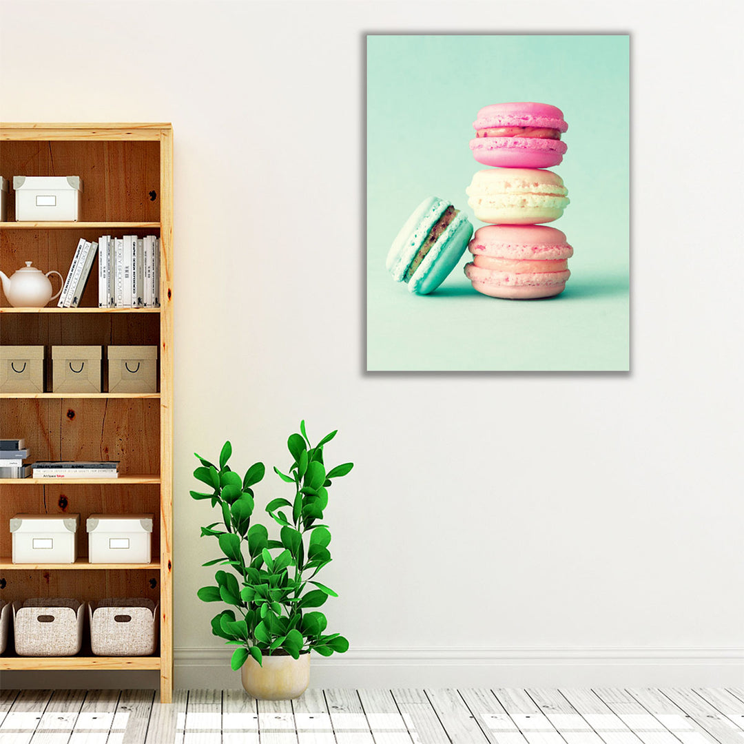 French Macarons - Canvas Print Wall Art