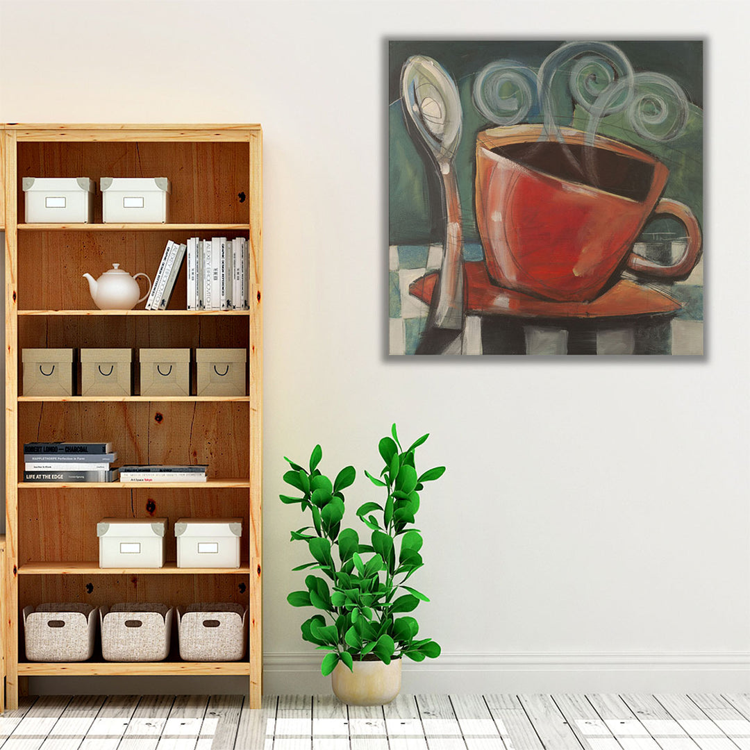 Cup And Spoon - Canvas Print Wall Art