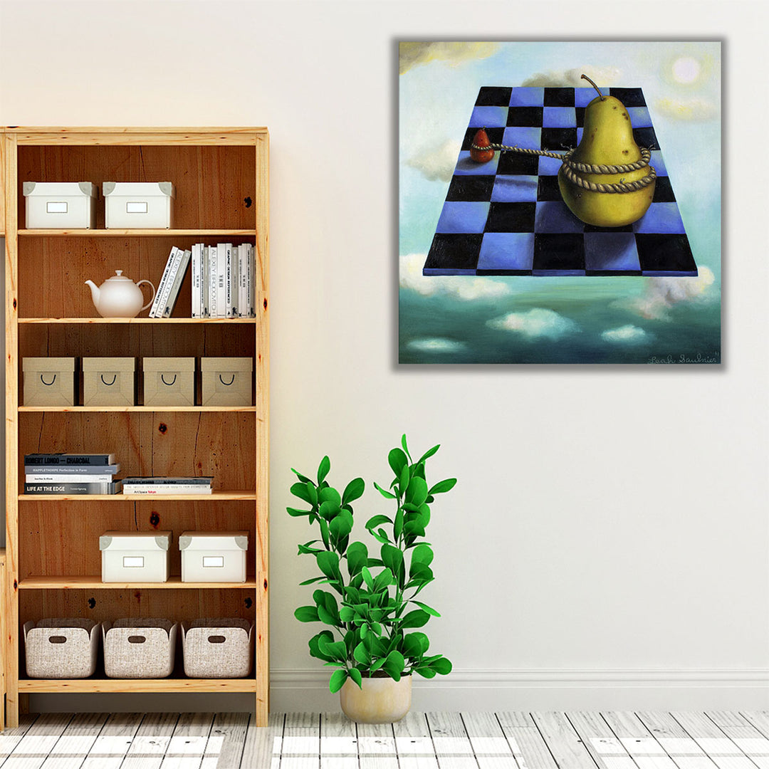 Kitchen Wrapped Canvas – ethereal green still life