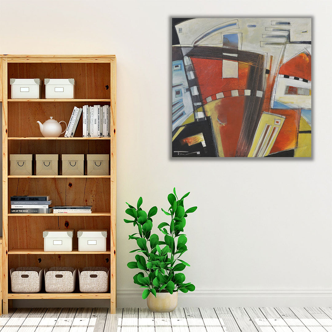 Spontaneous Consumption Of Nacho Cheese Chips - Canvas Print Wall Art