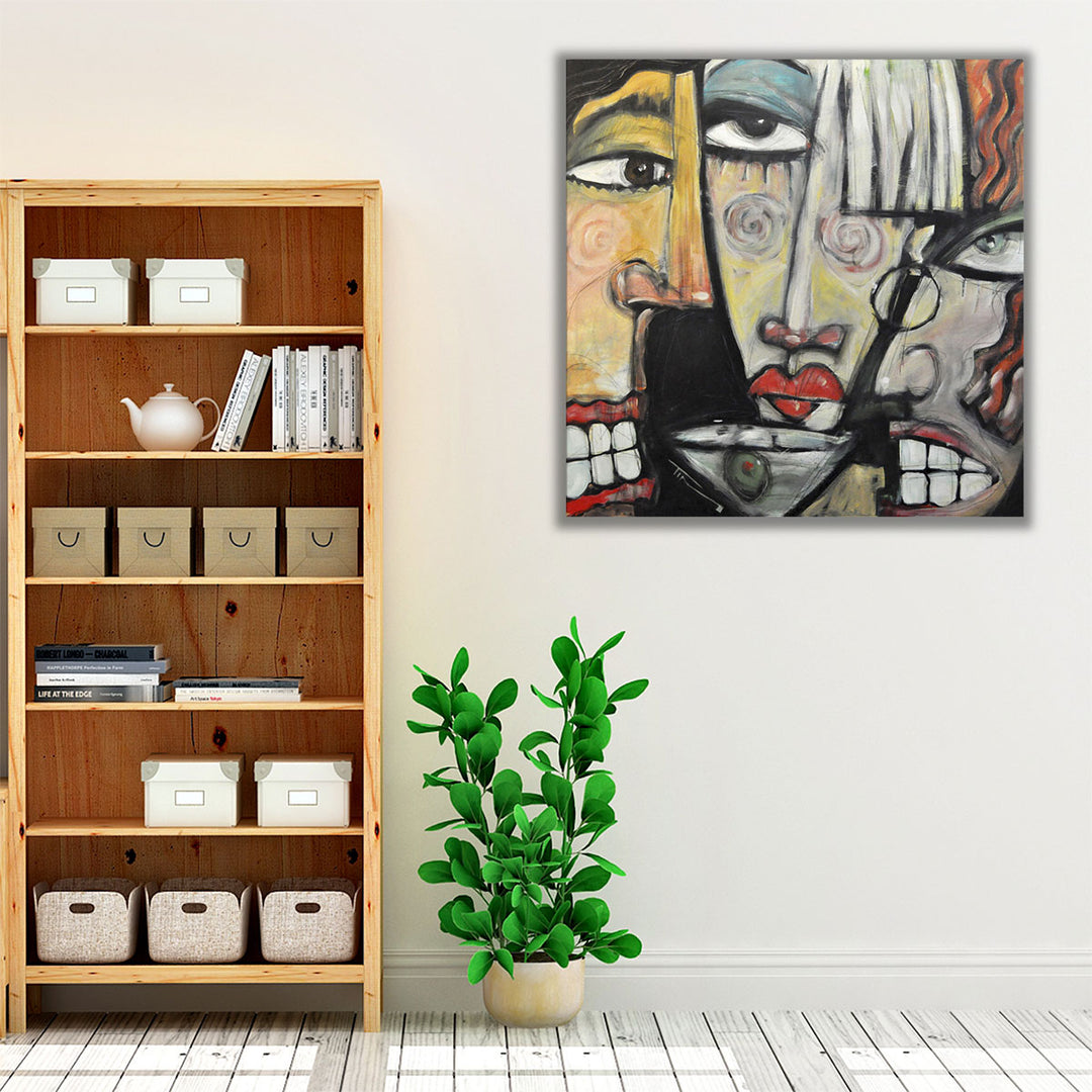Espresso Framed Canvas – sleek cocktail art finish