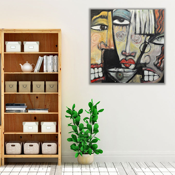 Espresso Framed Canvas – sleek cocktail art finish