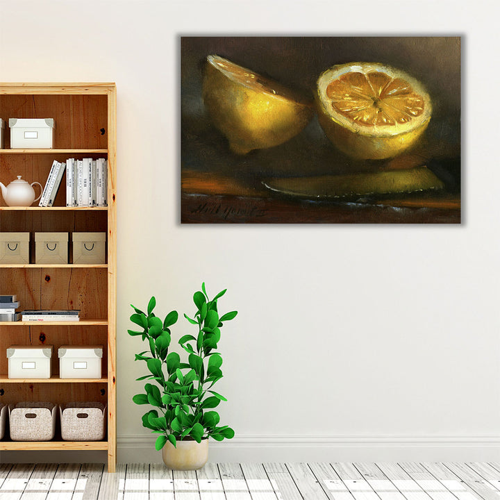 yellow and brown kitchen art – fresh modern vibe