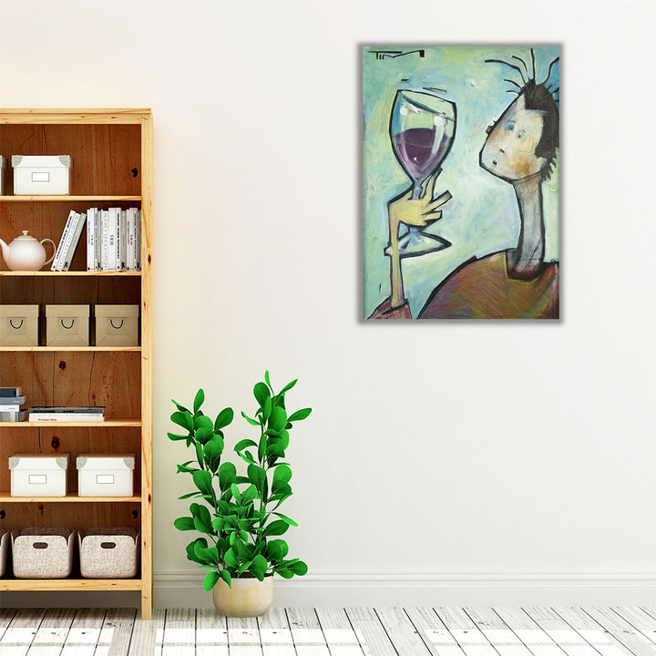 Kitchen Wrapped Canvas – contemporary bar décor centerpiece