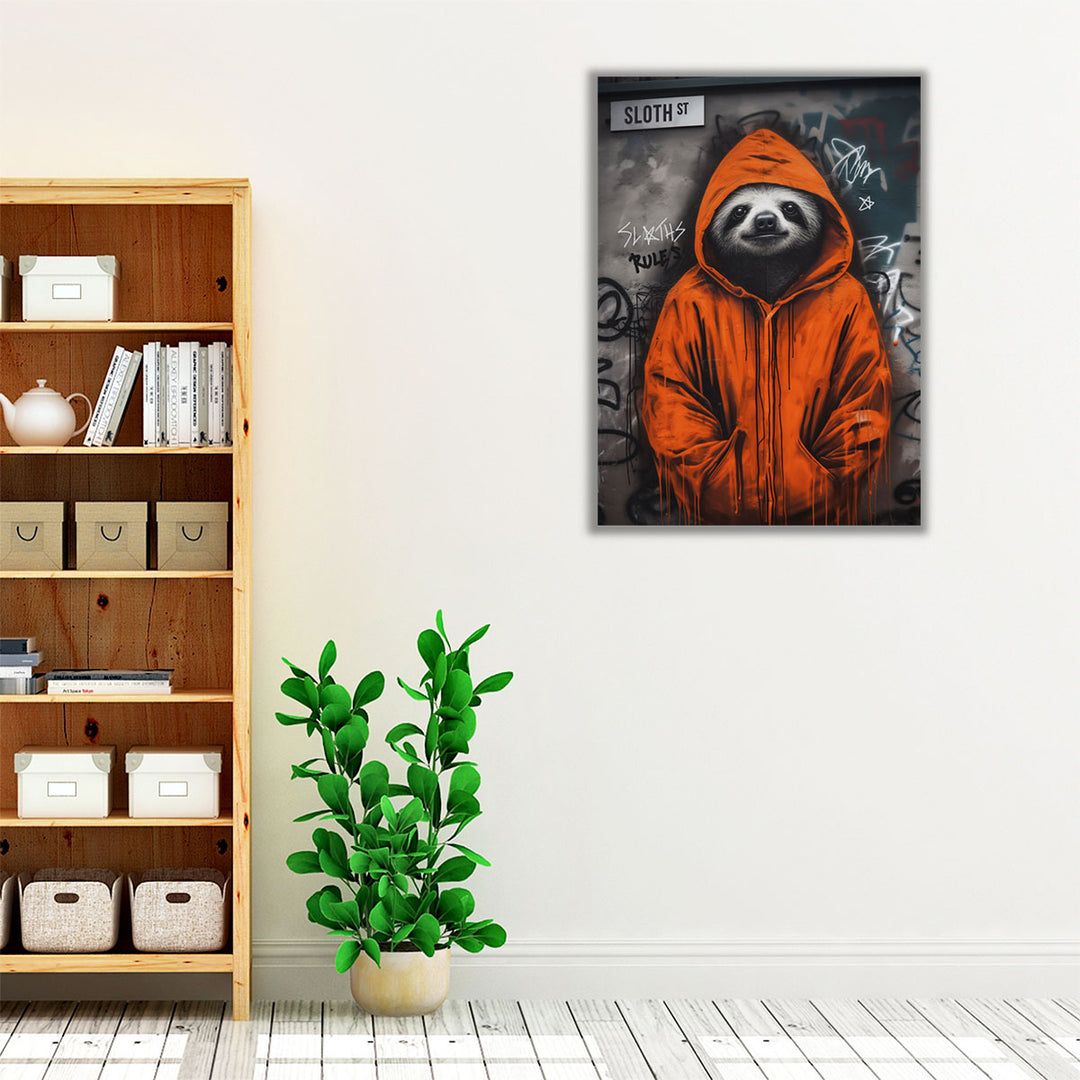 Street Sloth - Canvas Print Wall Art