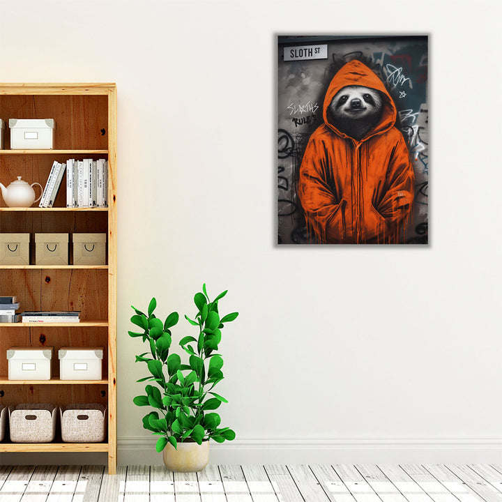 Street Sloth - Canvas Print Wall Art