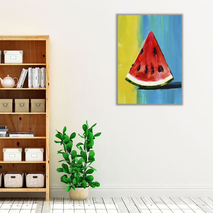 Watermelon Slice - Canvas Print Wall Art