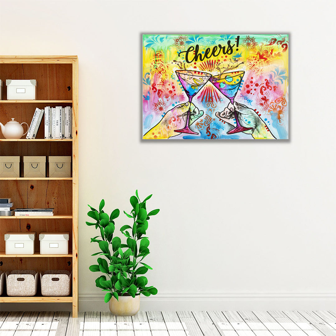 Cheers - Martini Splash - Canvas Print Wall Art