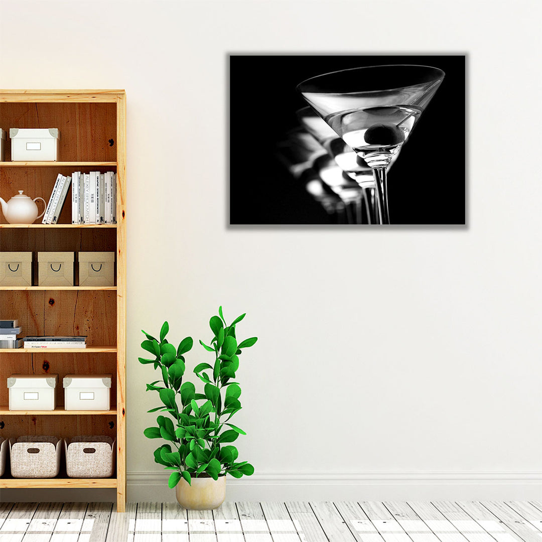 modern kitchen art – elegant drink silhouette