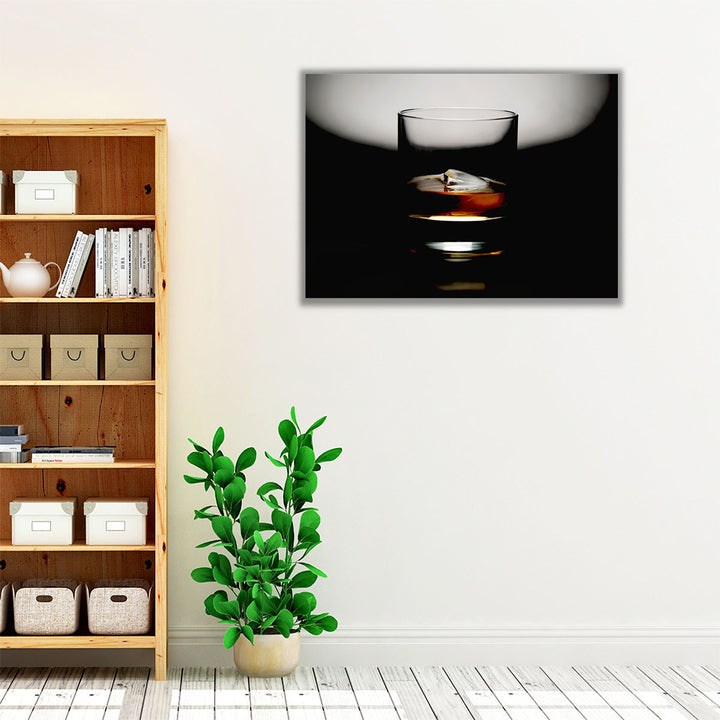 kitchen art – elegant black and white glass design