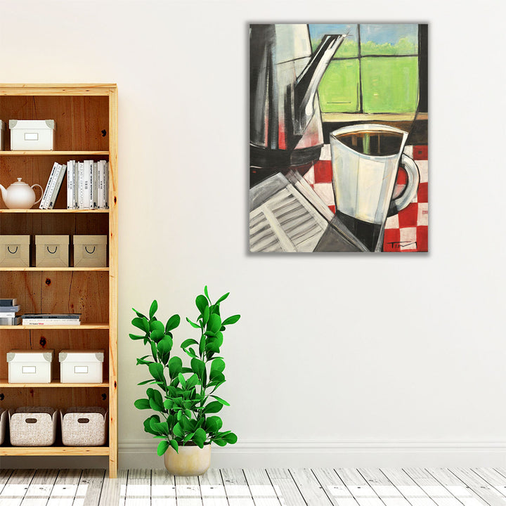 Kitchen Wrapped Canvas – modern coffee décor centerpiece