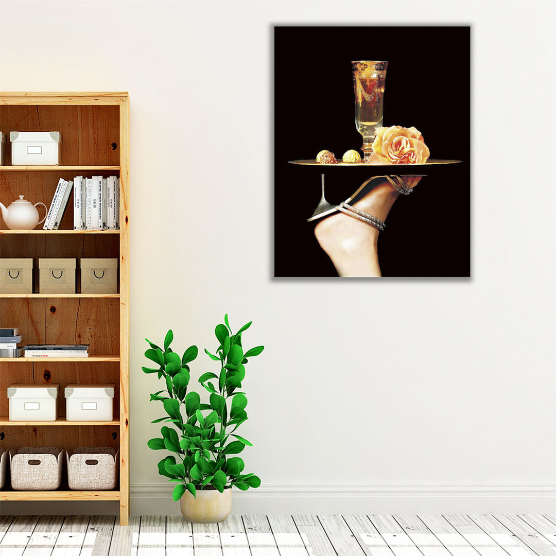 contemporary surreal print – shoe balancing tray