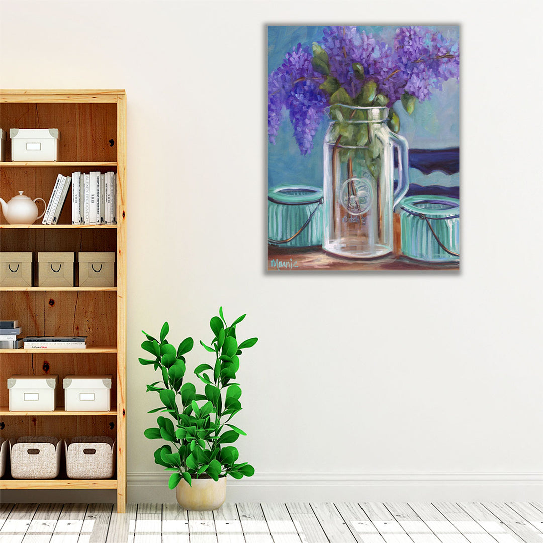Homestead Lilacs - Canvas Print Wall Art