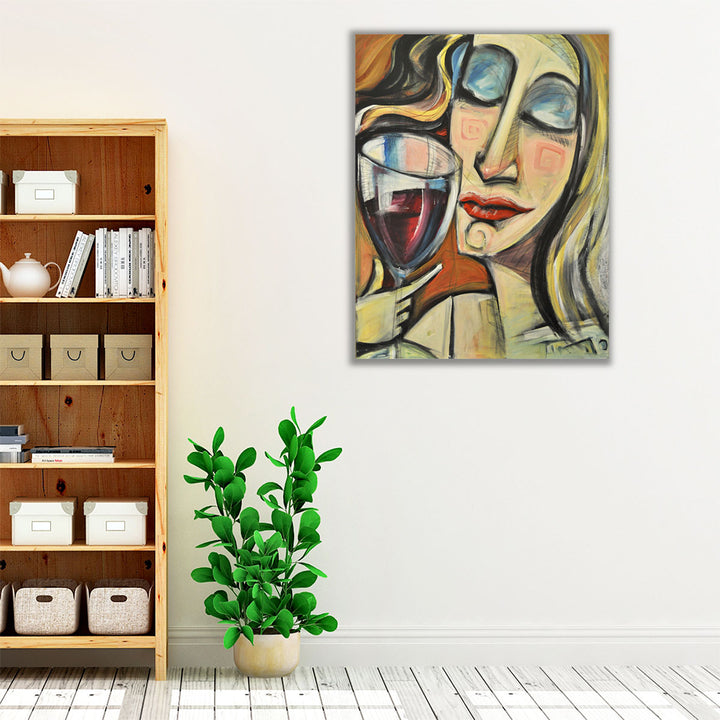 Espresso Framed Canvas – sleek kitchen art décor centerpiece
