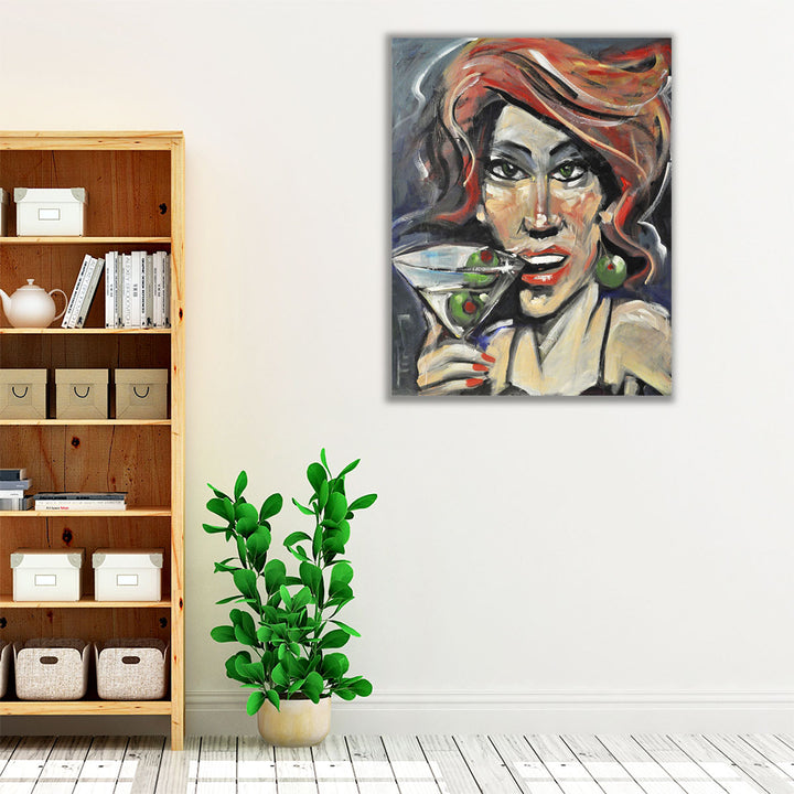 Kitchen Wrapped Canvas – sleek bar-inspired décor centerpiece
