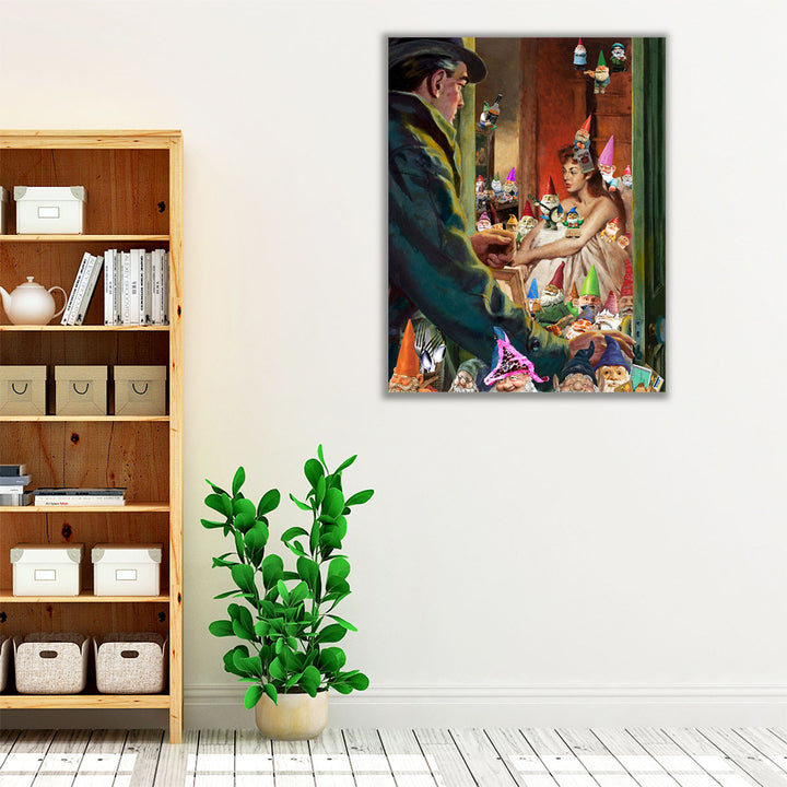 Gnome Alone - Canvas Print Wall Art