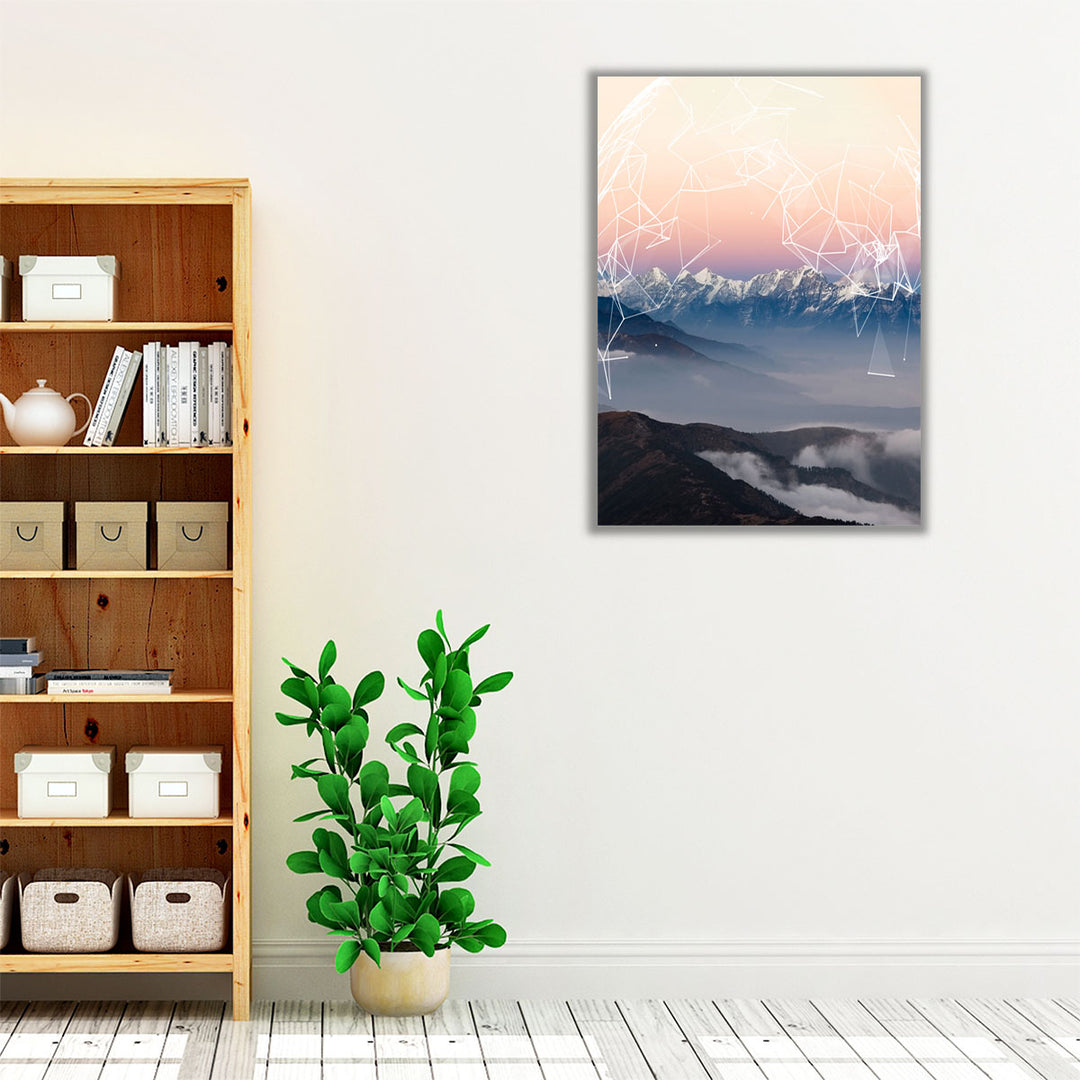 Geo Mountain - Canvas Print Wall Art