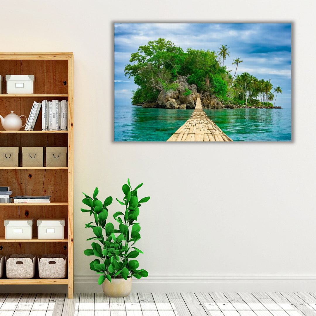 Tropical Landscape of an Island, Exotic Scenery - Canvas Print Wall Art