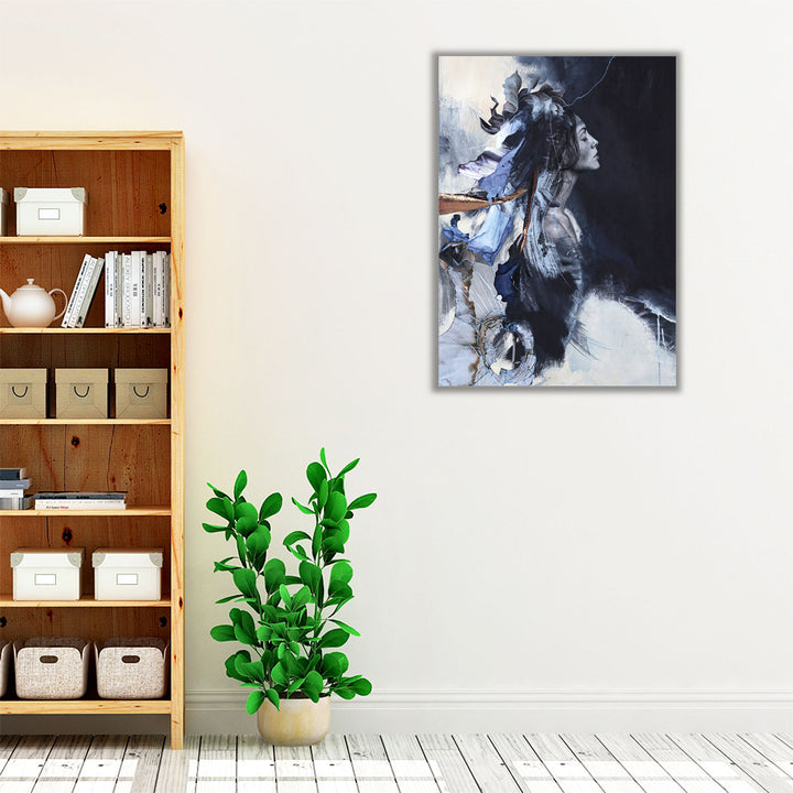 Imperfection Blue - Canvas Print Wall Art