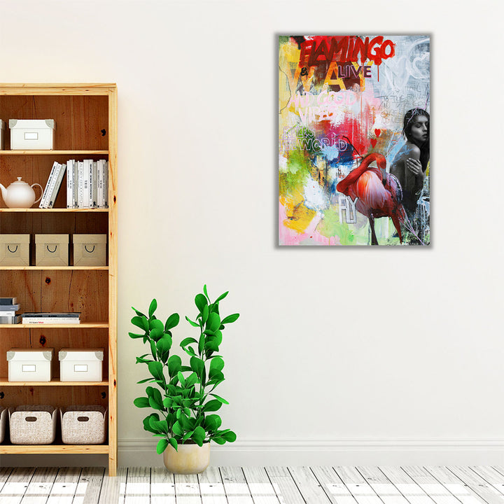 Flamingo - Canvas Print Wall Art