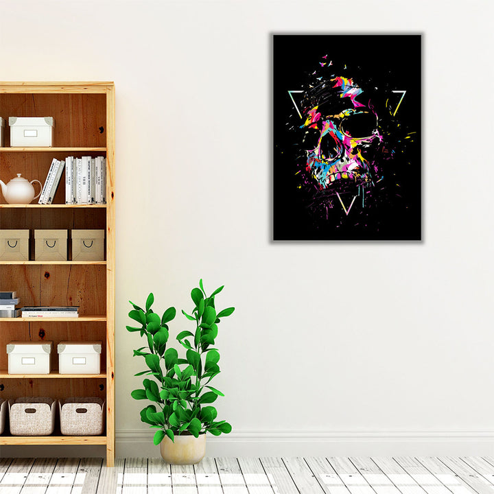 Skull X - Canvas Print Wall Art