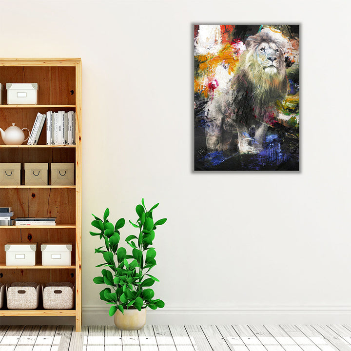 Lone Lion - Canvas Print Wall Art
