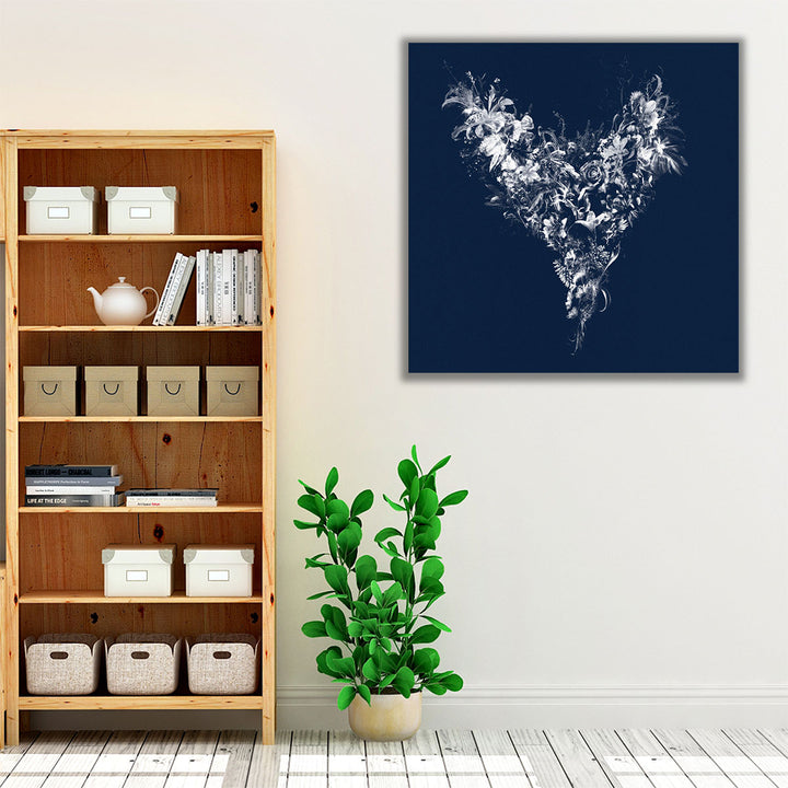 Heart Silhouette - Canvas Print Wall Art