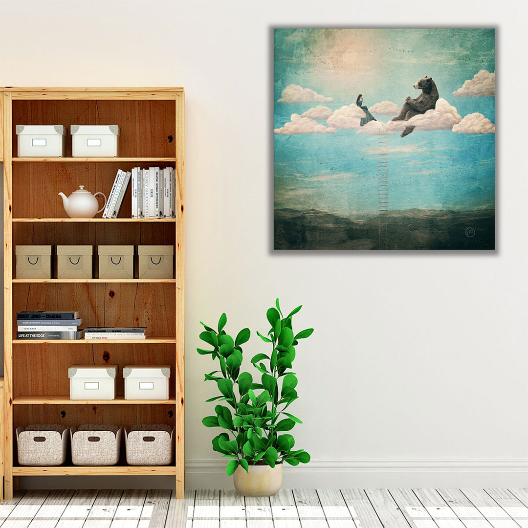 Tea Time With Ala The Bear - Canvas Print Wall Art