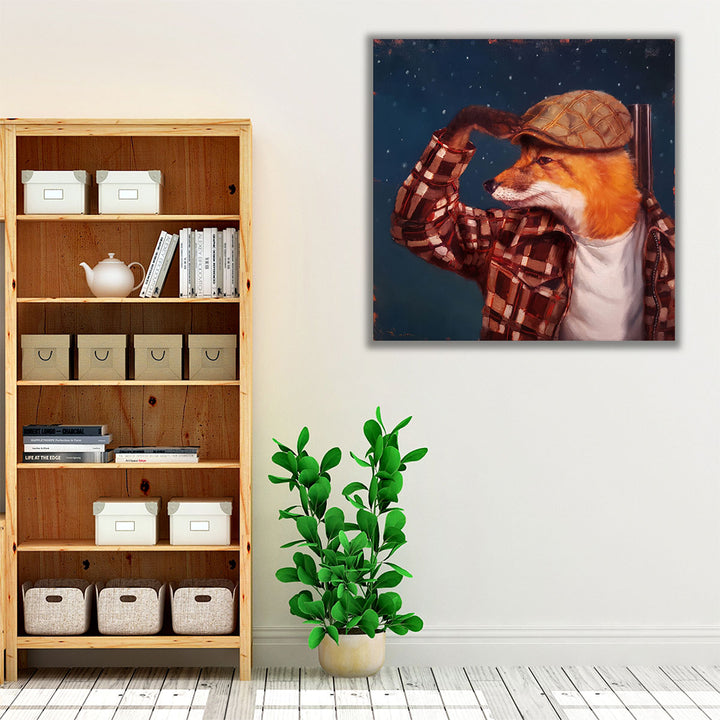 Fox Hunt - Canvas Print Wall Art