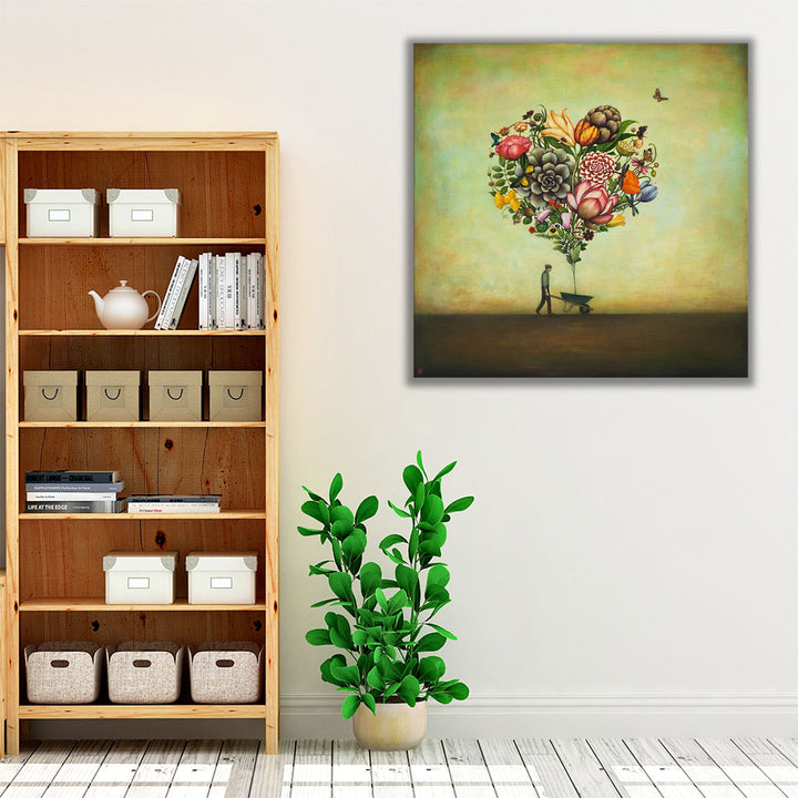 Big Heart Botany - Canvas Print Wall Art