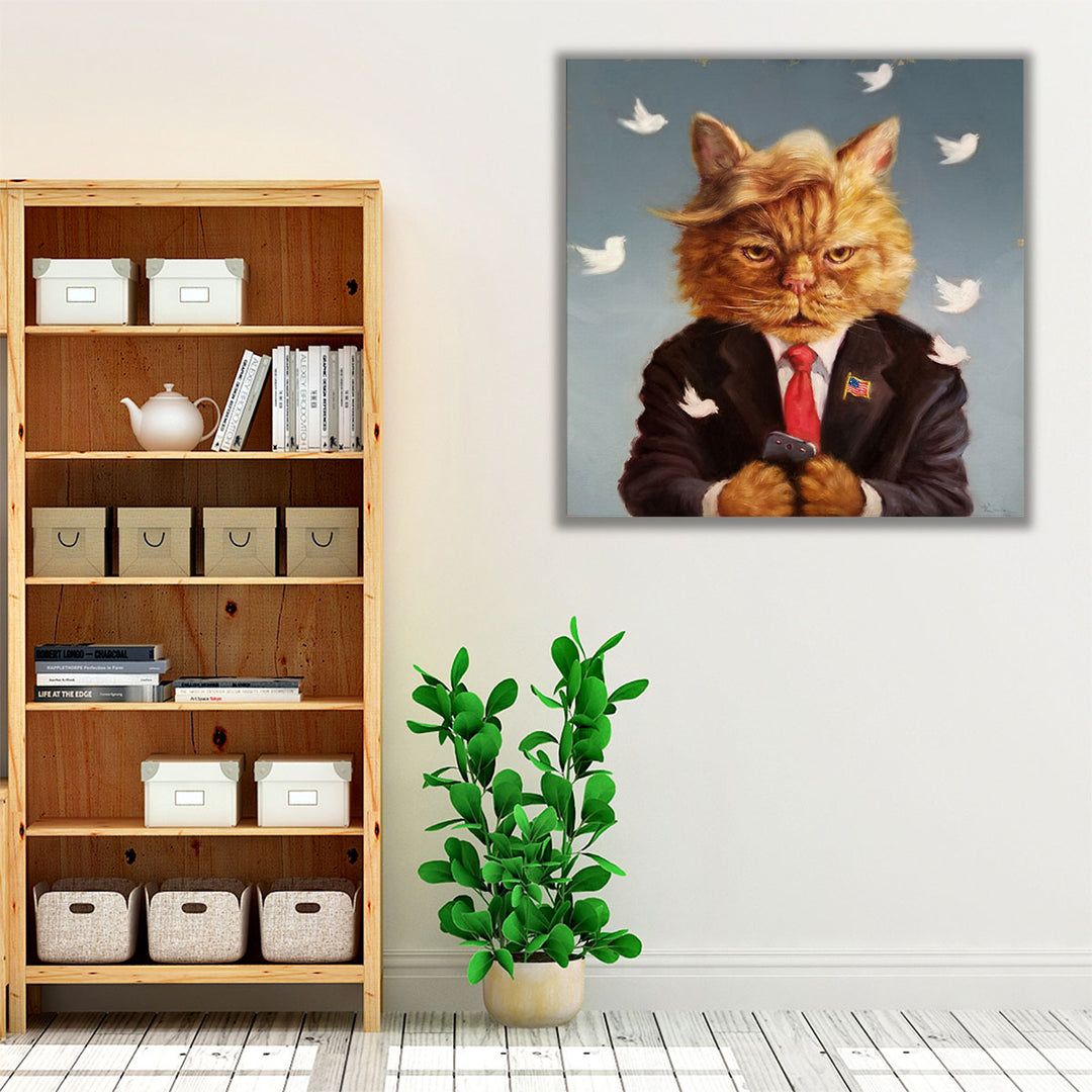Catty Remarks- Canvas Print Wall Art