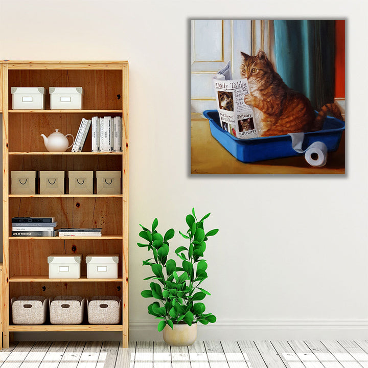Kitty Throne - Canvas Print Wall Art