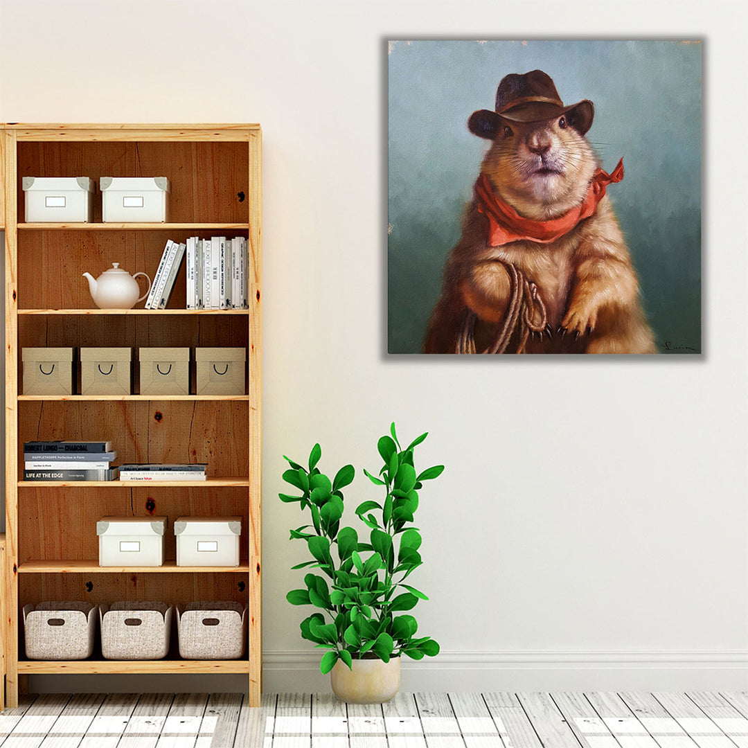 Underground Cowboy - Canvas Print Wall Art