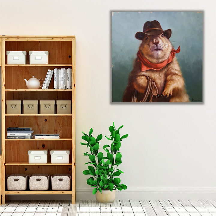 Underground Cowboy - Canvas Print Wall Art