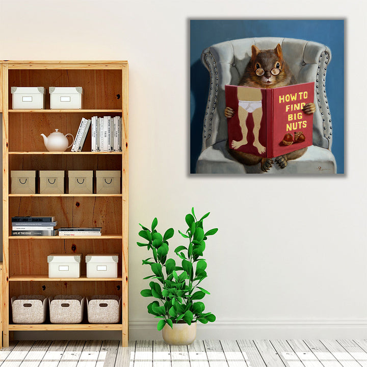 Nut Collecting - Canvas Print Wall Art
