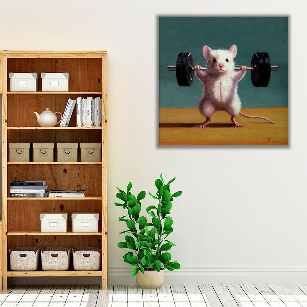 Gym Rat Back Squat - Canvas Print Wall Art