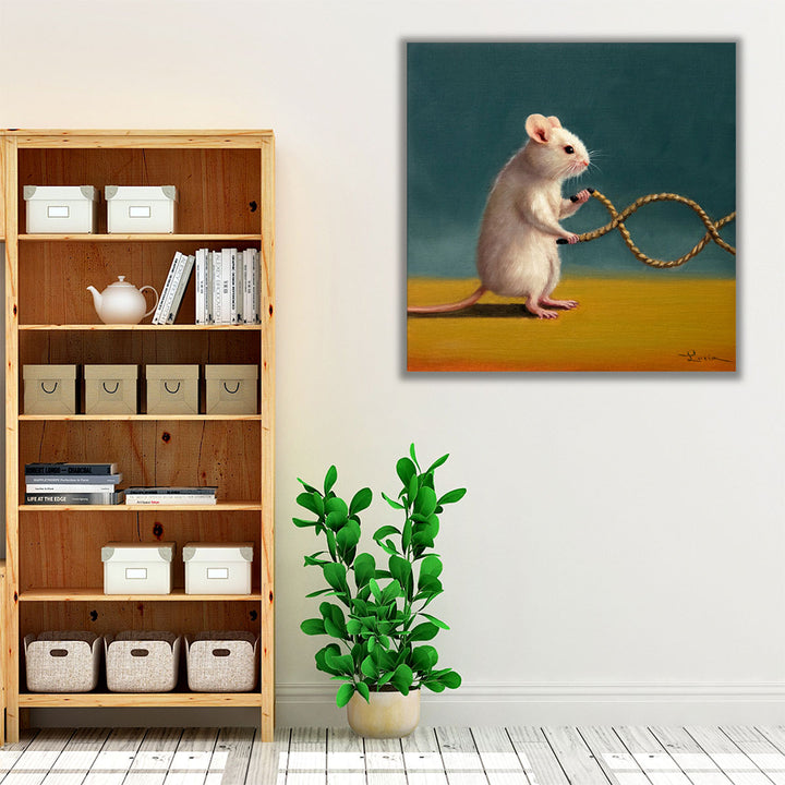 Gym Rat Battle Rope - Canvas Print Wall Art