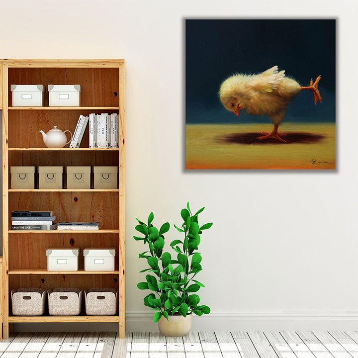 Yoga Chick Airplane - Canvas Print Wall Art