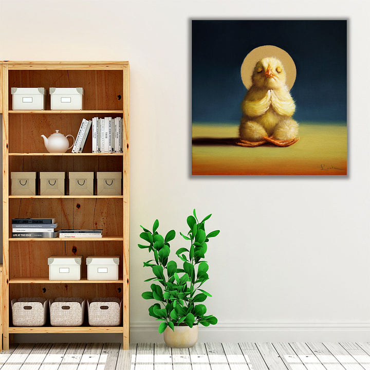 Yoga Chick Lotus - Canvas Print Wall Art